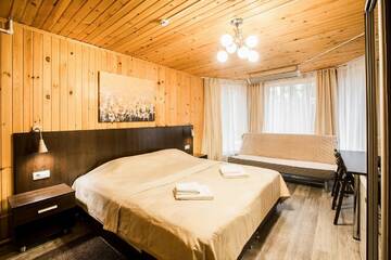 Двухместный номер с 1 кроватью или 2 отдельными кроватями в Гостевом доме База Отдыха Любава